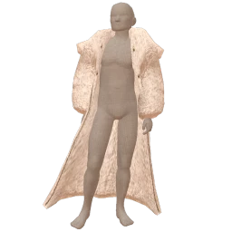 Ikon Elite White Fur Gold Chain Coat