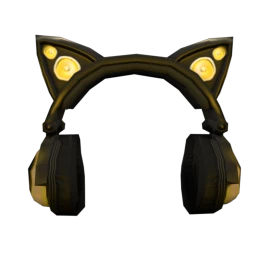 Cyber Kitty Headphones - Yellow