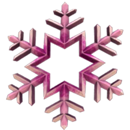 Cosmos Purple Floating Snowflake