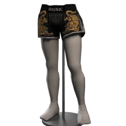 Bionic Crouching Tiger Shorts - Black