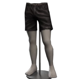 Bionic Silver Waist Leather Shorts