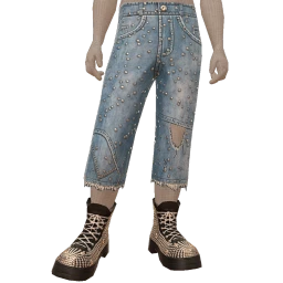 Cloud Nine Crystal Cropped Jeans