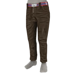 Foal Drop Crotch Trousers -  Brown