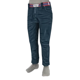 Foal Drop Crotch Trousers - Marine Blue