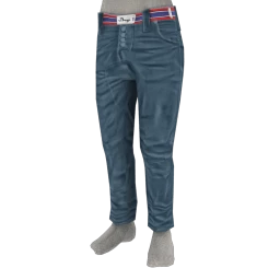 Foal Drop Crotch Trousers - Blue