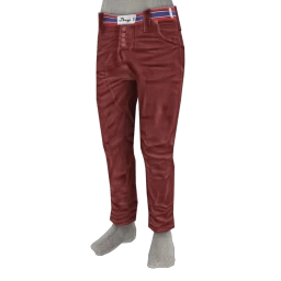 Foal Drop Crotch Trousers - Red