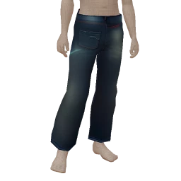 USAesthetics Denim Red Graphic Print Jeans