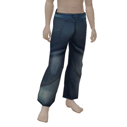 USAesthetics Dark Blue Deconstructed Jeans