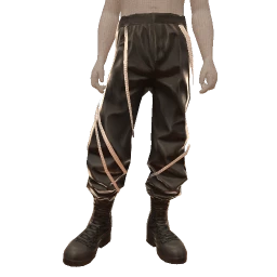 Delirious Leather Chain Cuffed Pants