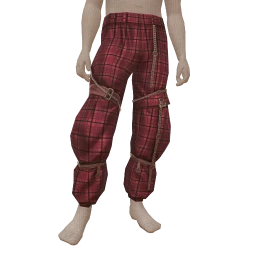Delirious Burgundy Plaid Pants