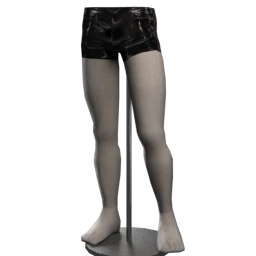 Delirious Squid Leather Lace-Up Shorts