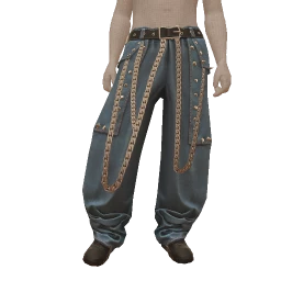 Delirious Distressed Denim Chain Pants