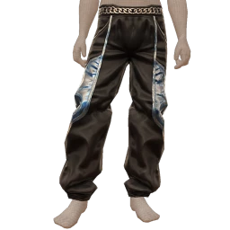 Delirious Black Leather Panelled Trousers