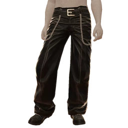 Delirious Rebel Leather Wide Trousers