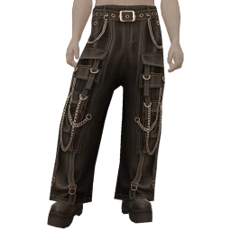 Delirious Belts And Chains Edgy Cargo Jeans