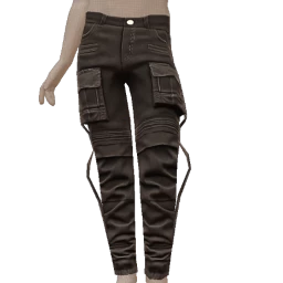 Delirious Gothic Track Pants With Straps
