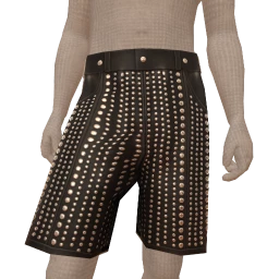 Delirious Leather Studded Shorts