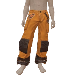 Cruz Orange Utility Jeans