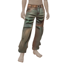 Drop Science Frayed Torn Cyberpunk Jeans