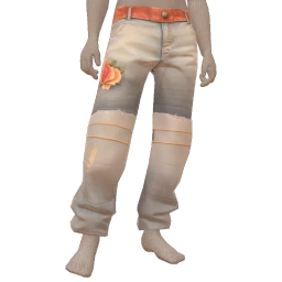 USAesthetics Rose Print Jeans