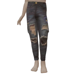 Delirious Dark Blue Torn Denim Jeans