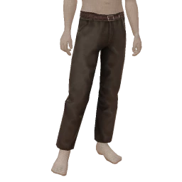 Front Row Black Trousers And Belt