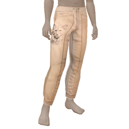 USAesthetics Cream Ruched Cat Trousers