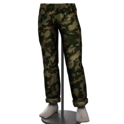 Drop Science Camouflage Turned Up Chinos