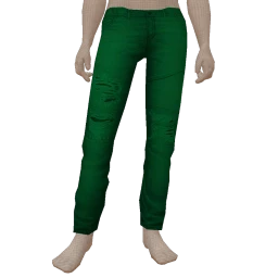 Drop Science Green Frayed Skinny Jeans