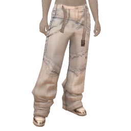 USAesthetics Frayed Patchwork Light Denim Jeans