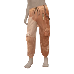 Cloud Nine Distressed Leather Tan Trousers