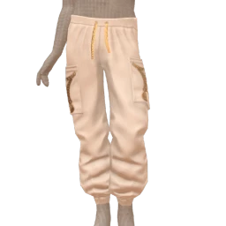 Drop Science Lucky Gold Coin White Sweatpants