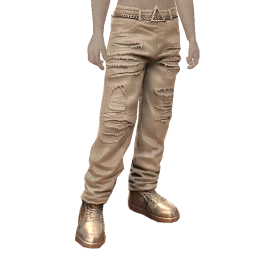 Drop Science Angel Gold Ripped Jeans