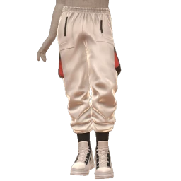 Drop Science White Racer Tracksuit Pants