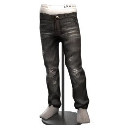 Hardline Baggy Jeans - Distressed Denim