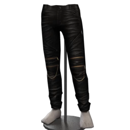 Drop Science Chained Leather Trousers