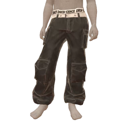 Drop Science Black Stealth Cargo Trousers