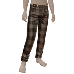 Ikon Elite Metallic Silver Tartan Pants