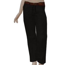 Front Row Black Pinstripe Rebel Skinny Trousers