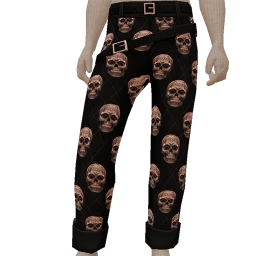 Delirious Skull Print Trousers