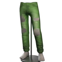 Foal Destroyed Jeans - Spring Green