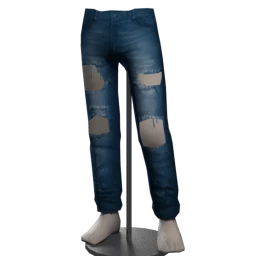 Foal Destroyed Jeans - Marine Blue