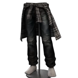 Foal Baggy Jeans with Tied Shirt