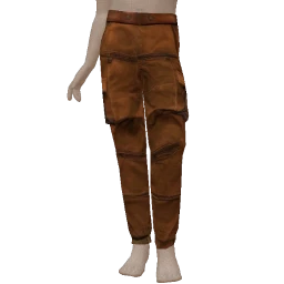 Foal Brown Pin Tuck Cargo Pants