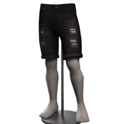 Foal Distressed Denim Jean Shorts