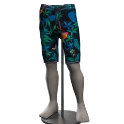 Foal Frayed Shorts - Midnight Jungle