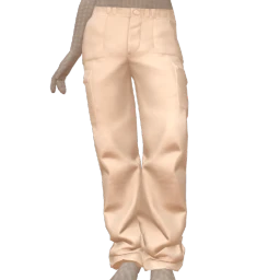 Front Row Cream Cargo Slacks