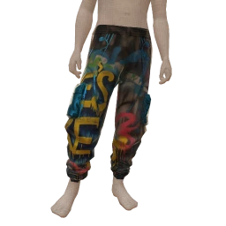 Drop Science For Loves Sake Graffiti Print Trousers