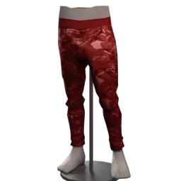 Front Row Drop Crotch Pants - Red Camo