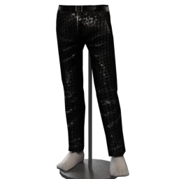 Black Onyx Sequined Trousers